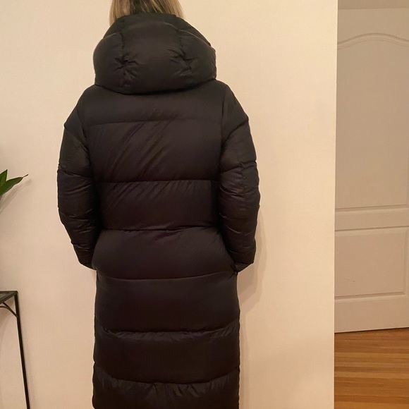 🍋 Lululemon Coat - Cloudscape Wrap, Long Down Coat, Black Size 6 - Picture 4 of 6